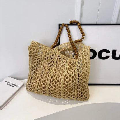 Straw Woven Large Capacity Shoulder Bag