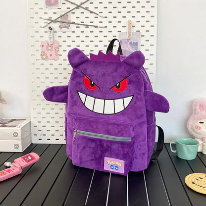 Gengar & Pikachu Plush Backpack