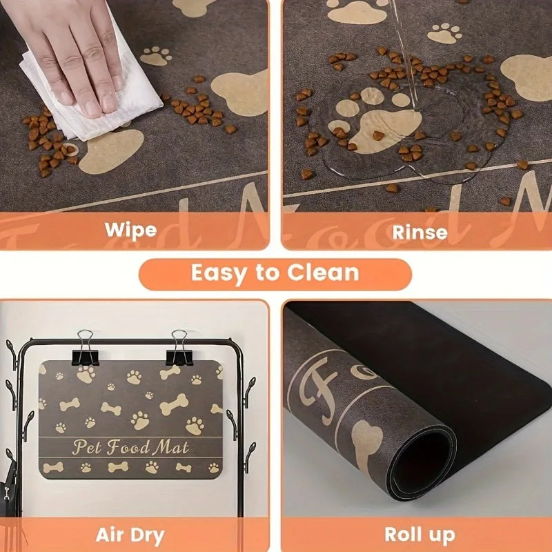 Absorbent Pet Placemat for Dogs & Cats