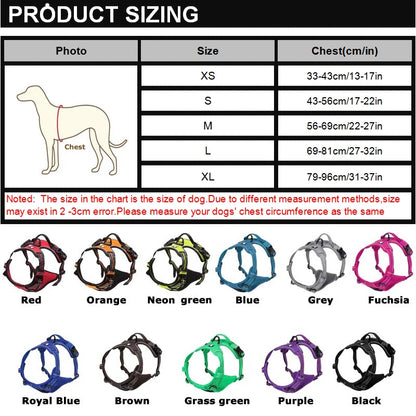 Adjustable Reflective Dog Harness - Breathable Vest