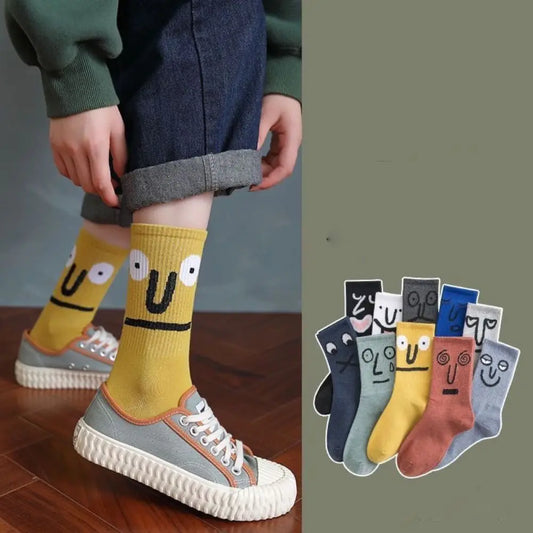 Fashion Art Graffiti Crew Socks for Men - Pack of 2