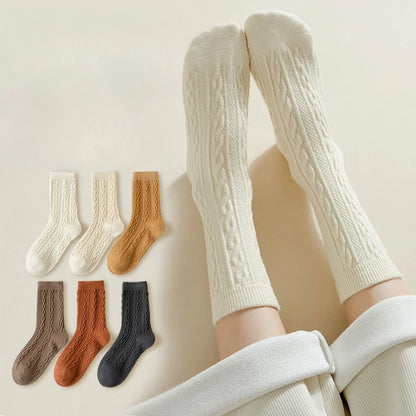 Women Fashion Vintage Cotton Long Sock