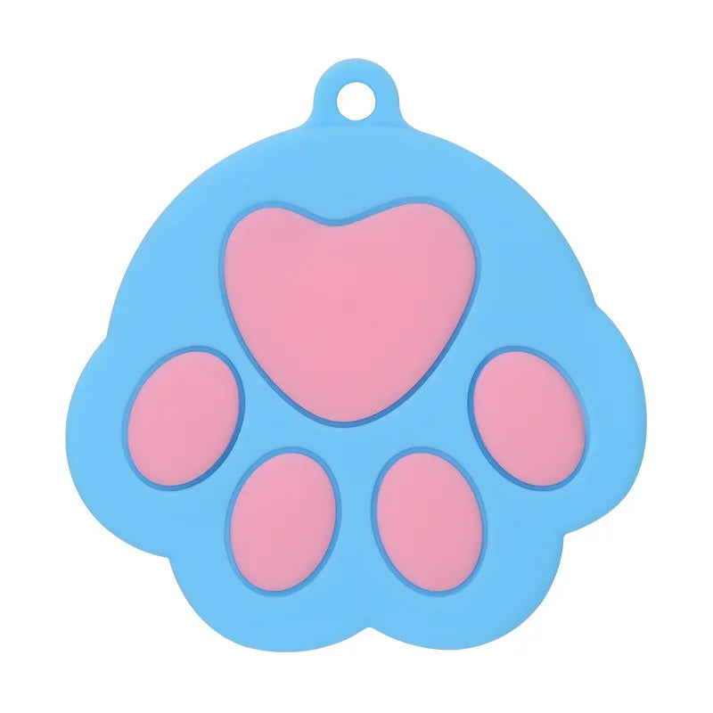 Silicone Cat Food Can Lid & Spoon