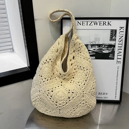 Straw Woven Hollow Out Shoulder Bags