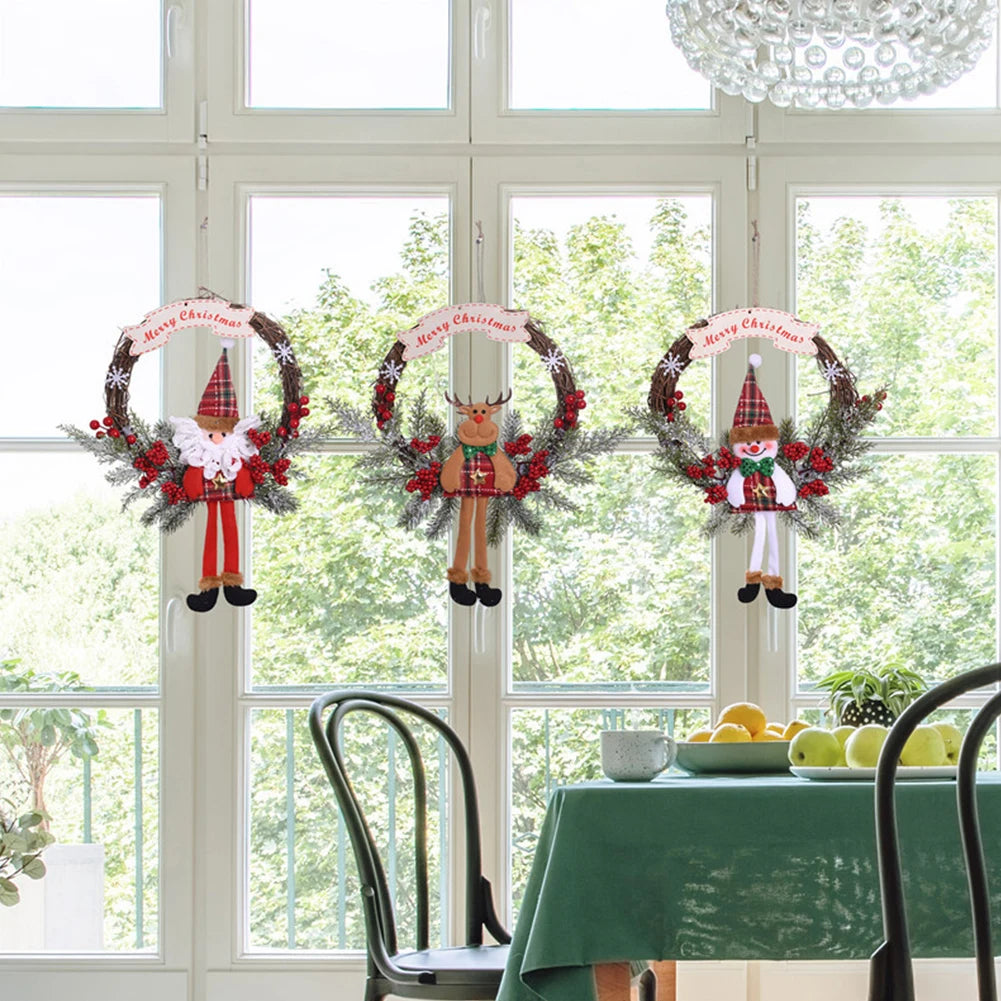 Christmas Wreath with Artificial Dead Branches