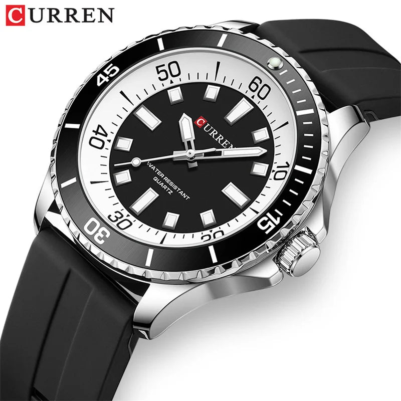 Curren Luxury Men's Quartz Watch: Sport Waterproof & Luminous