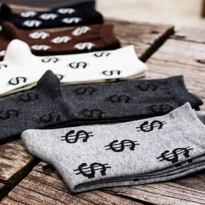 Men Money Dollar 3D Patterned Socks