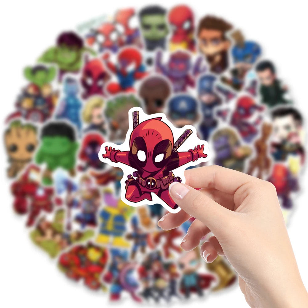 Disney Superhero Stickers – Waterproof DIY Decals for Kids