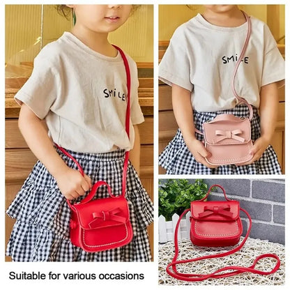 Cute Small Purse for Little Girls | Bow Messenger Crossbody Bag