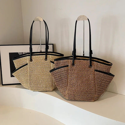 Straw Casual Simple Shoulder Bags