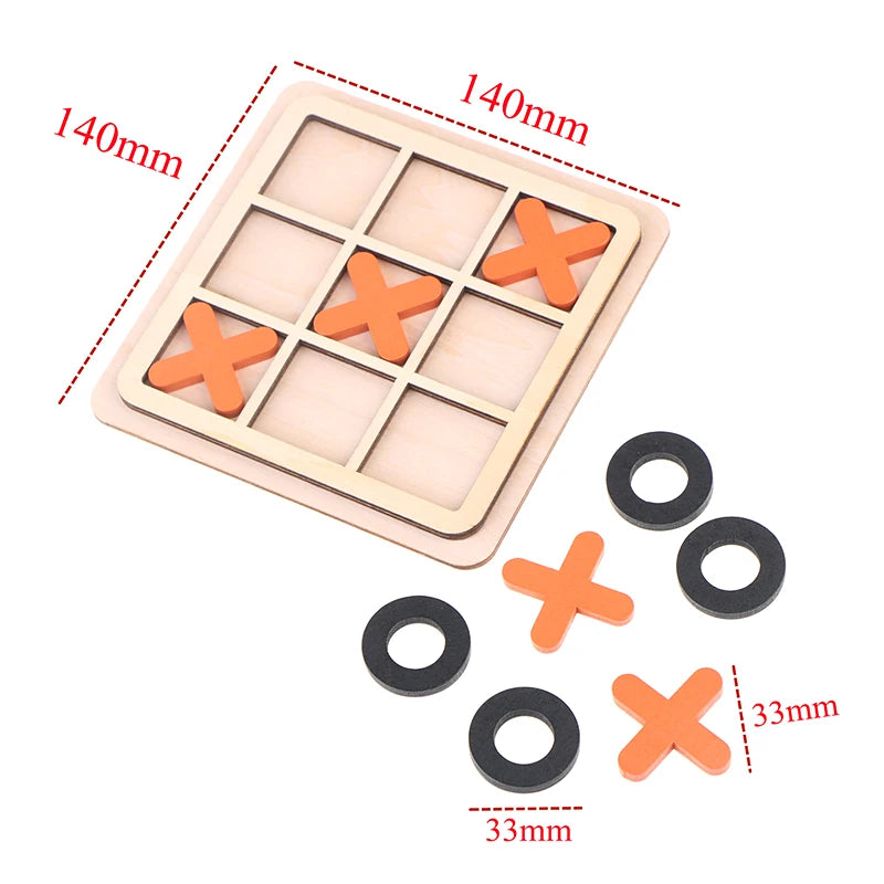 Wood Board Game Toy – Noughts and Crosses