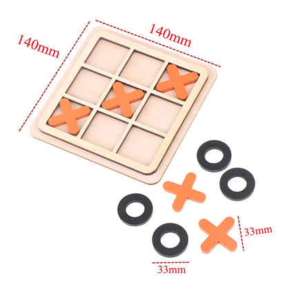 Wood Board Game Toy – Noughts and Crosses