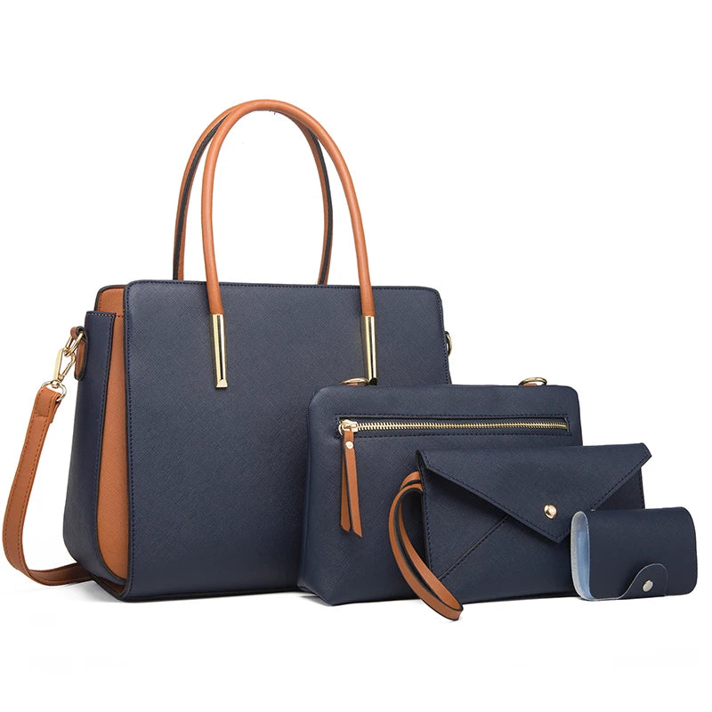 TRAVEASY 2024 Designer Bags | Luxury 4-Piece Set for Women