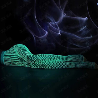 Glow-in-the-Dark Sexy Fishnet Stockings