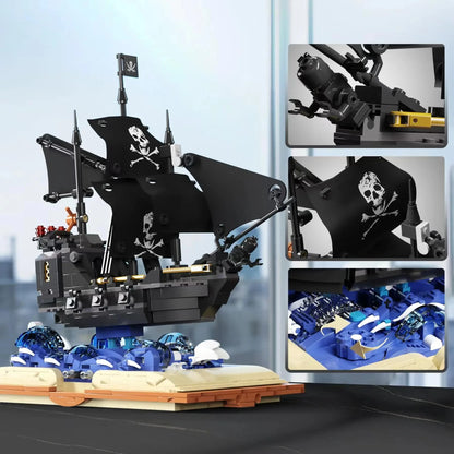 Pirate Ship Black Pearl 919PCS Model Set with Swing Function