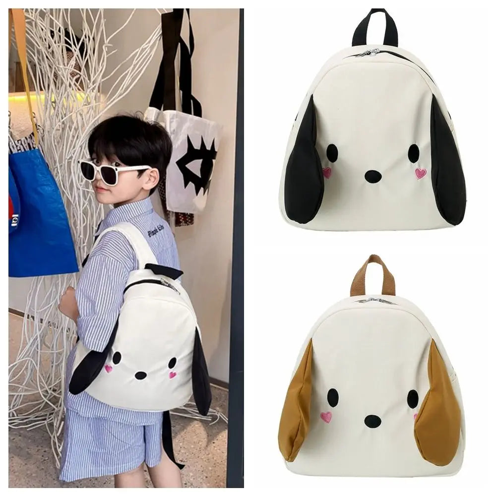 Cute Cartoon Dog Canvas Bag for Kids – Stylish Backpack for Boys & Girls