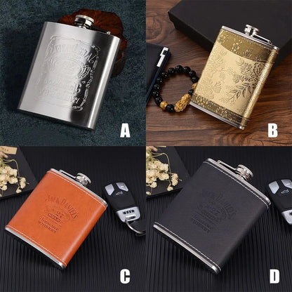 Portable 7oz/8oz Stainless Steel Russian Hip Flask