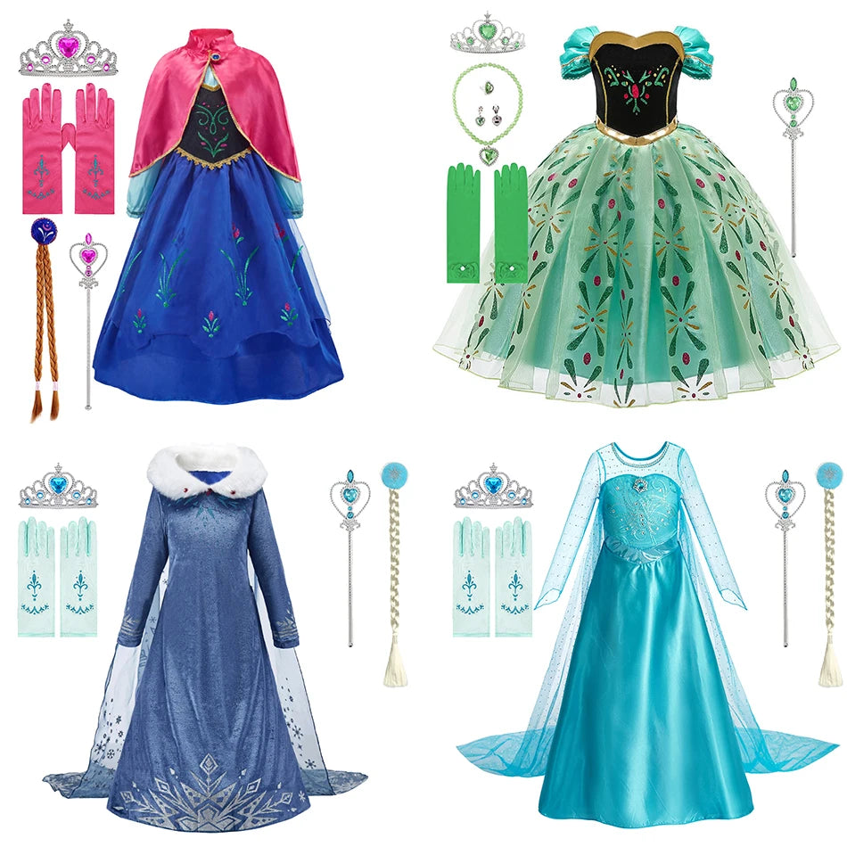 Baby Princess Dress Elsa Anna Cosplay Costume