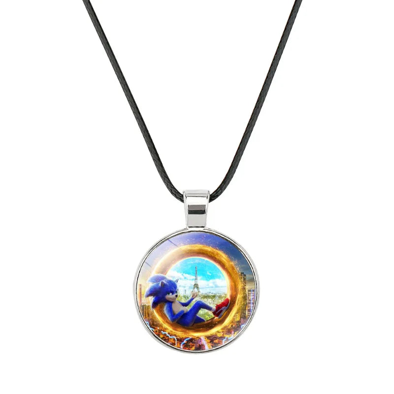 Sonic Time Gem Necklace Pendant – High-Quality Soft Wax Rope