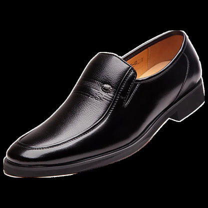 Luxury Leather Men’s Formal Loafers - Breathable Slip-On Shoes