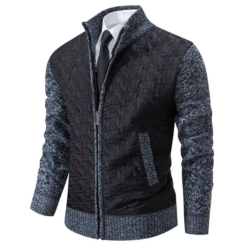 Smart Casual Knitted Cardigan Men – 2024 Autumn Winter Slim Business Sweatercoat Knitwear Jacket