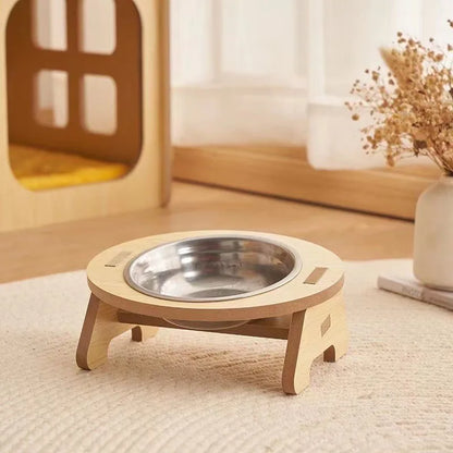 Elevated Pet Bowls | Tilted Stainless Steel Food Bowls