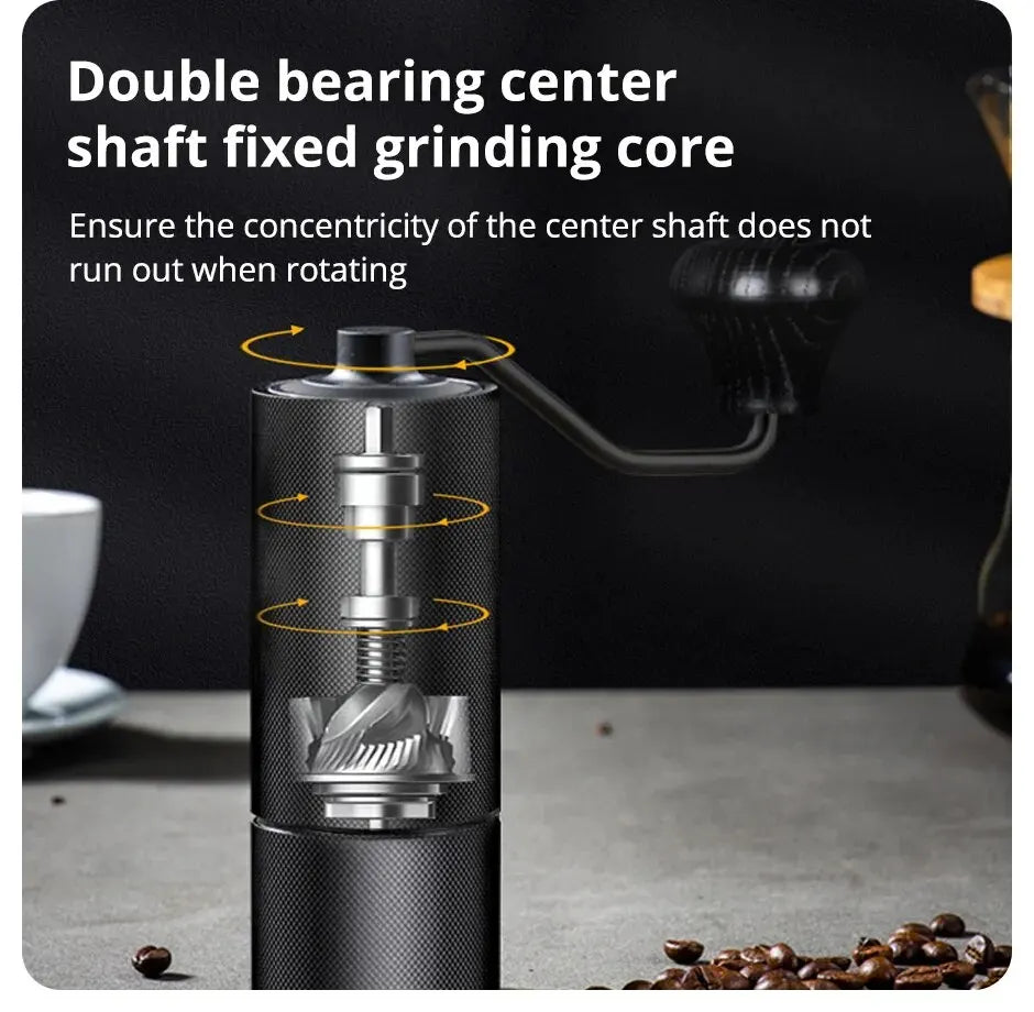 New Manual CNC Coffee Grinder – High-Quality Burr Hand Grinder