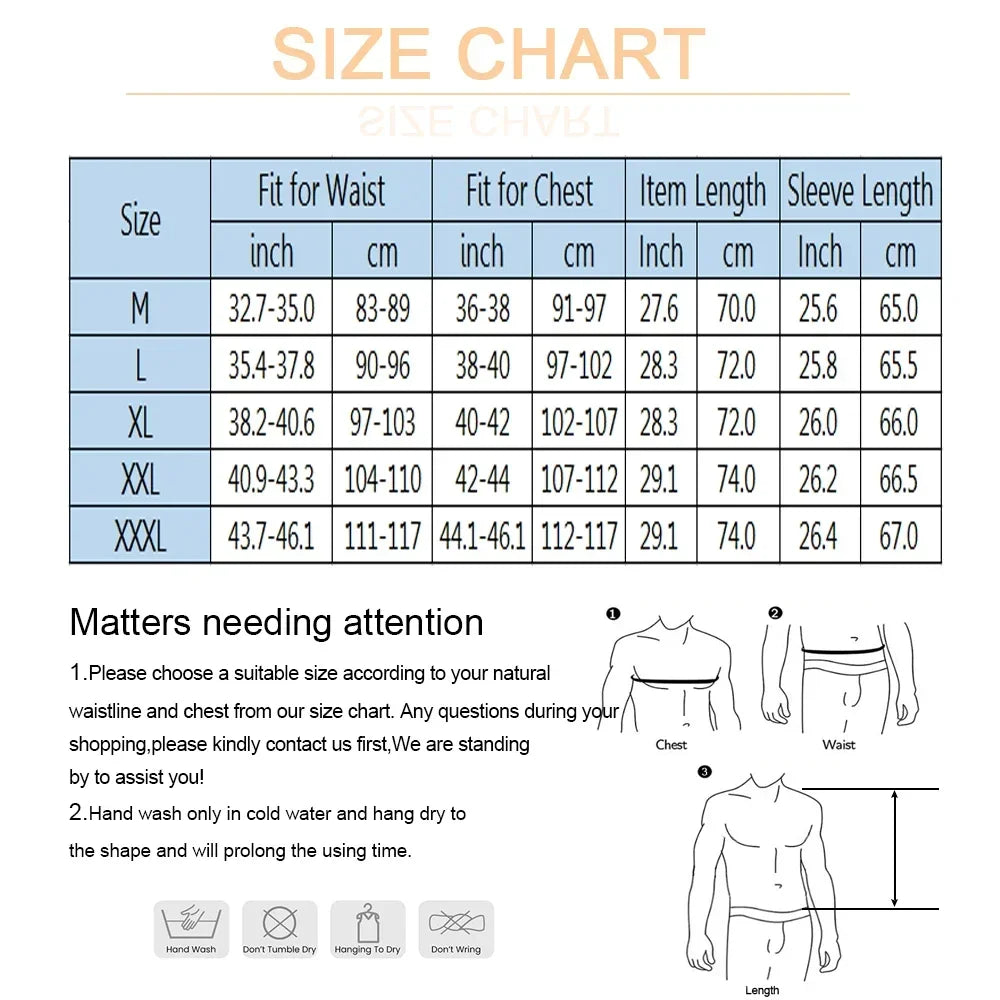 Men's Weight Loss Sauna Jacket: Thermal Sweat Body Shaper for Fat Burning