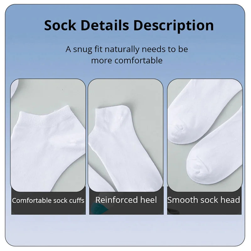 10 Pairs Women’s/Men’s Boat Socks – Stylish & Comfortable