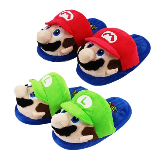 Super Mario Plush Winter Indoor Slippers