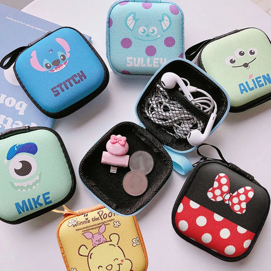 Disney Stitch Mickey Mini USB Cable & Storage Bag