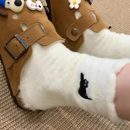 Premium Cute Cat Cozy Hairy Mink Velvet Socks Series 2