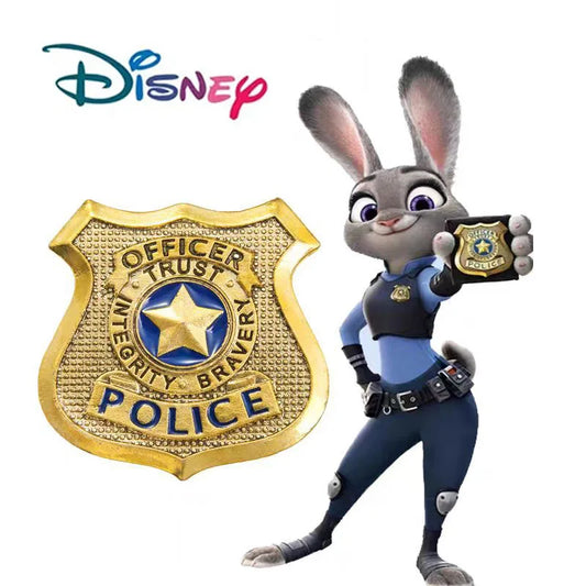 Disney Zootopia Officer Judy Brooch Metal Badge