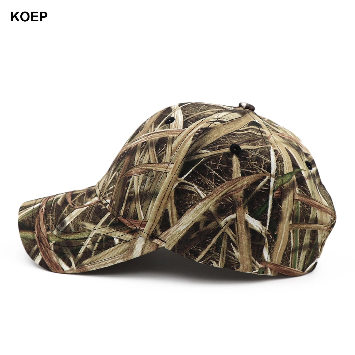 KOEP Outdoor Fishing Cap – Jungle Reed Camouflage Snapback Hat