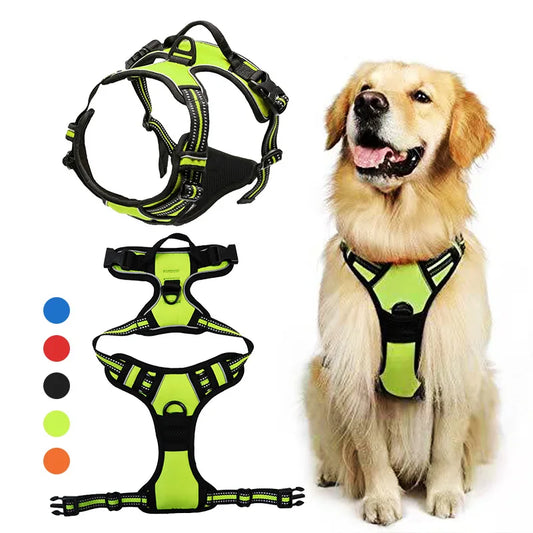 Adjustable Reflective Dog Harness - Breathable Vest