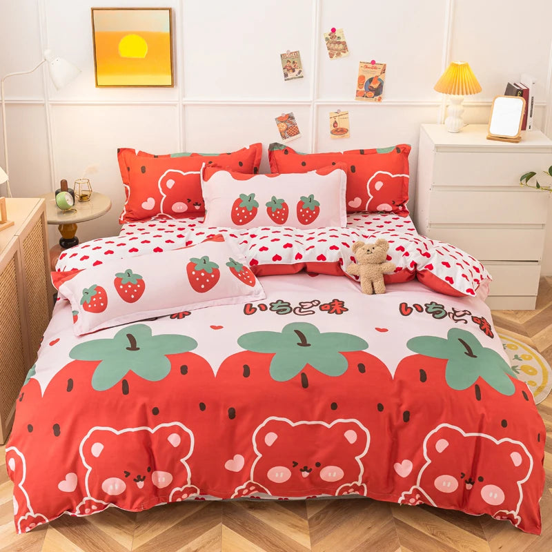 Strawberry Bedding Set – Fun & Cozy Comfort for Kids