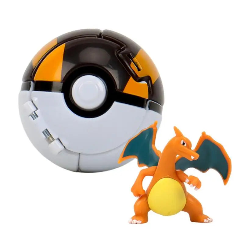 Pokemon Pokeball Figure – Pikachu & Squirtle Action Model Toy