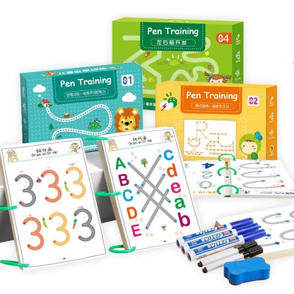 Montessori Drawing & Learning Toy Set – Pen Control & Math Game