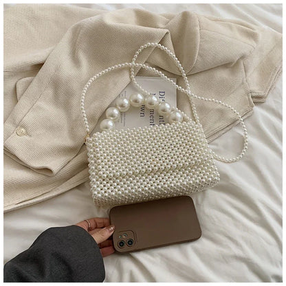 Exquisite Beading Solid Square Shoulder Bags | 2024 High-Quality Women's Handbags