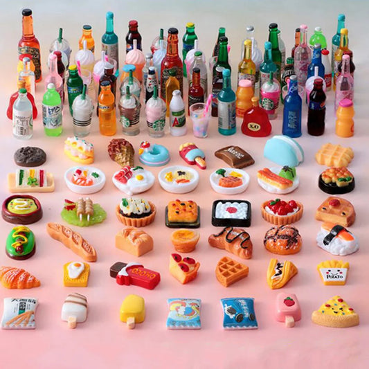 Mini Food & Drinks Accessories for Dolls