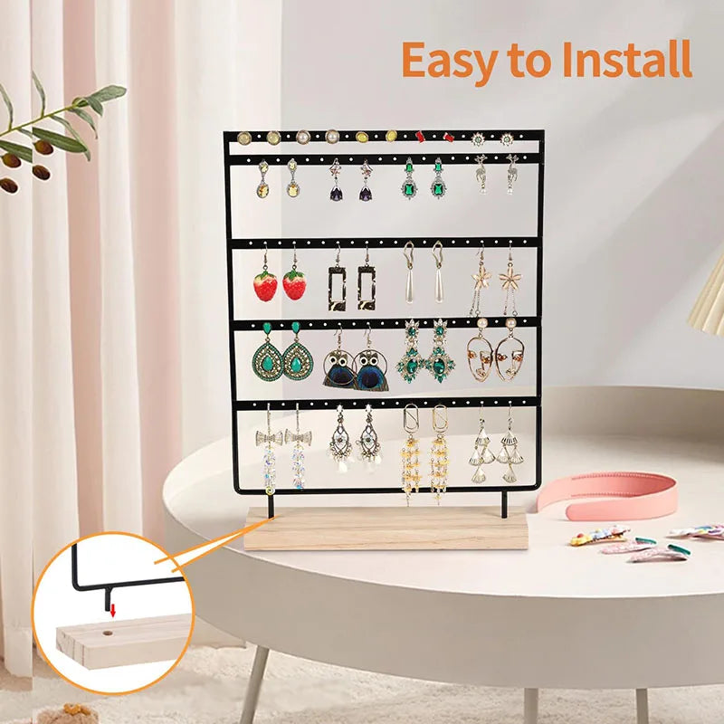 Earring Display Stand - 100 Holes 5-Tier Jewelry Organizer Rack