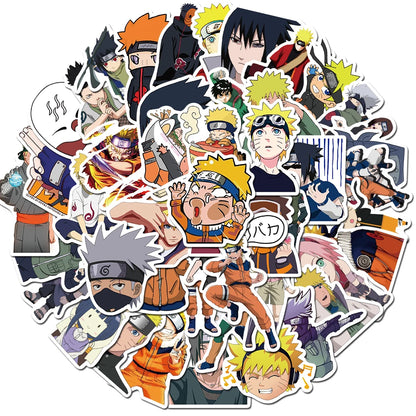 50 pcs Naruto Stickers – Uzumaki Naruto & Friends | Anime Decals