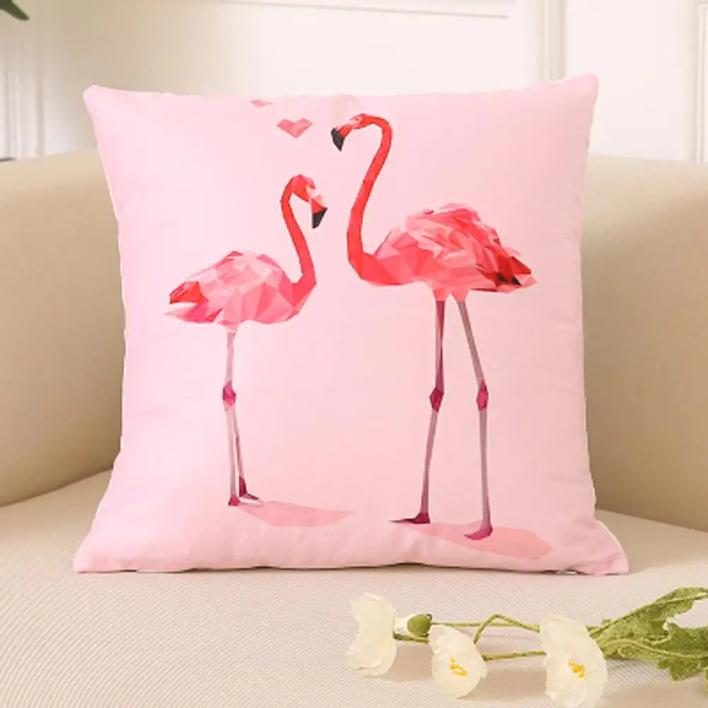 Flamingo Pillowcase – Home Sofa Chair Decor Cushion Covers