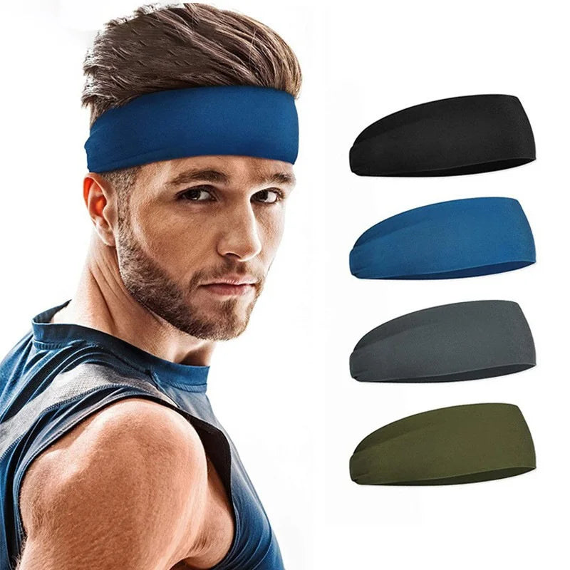 Sports Headband - Elastic Sweatband for Running, Fitness, Cycling & Yoga