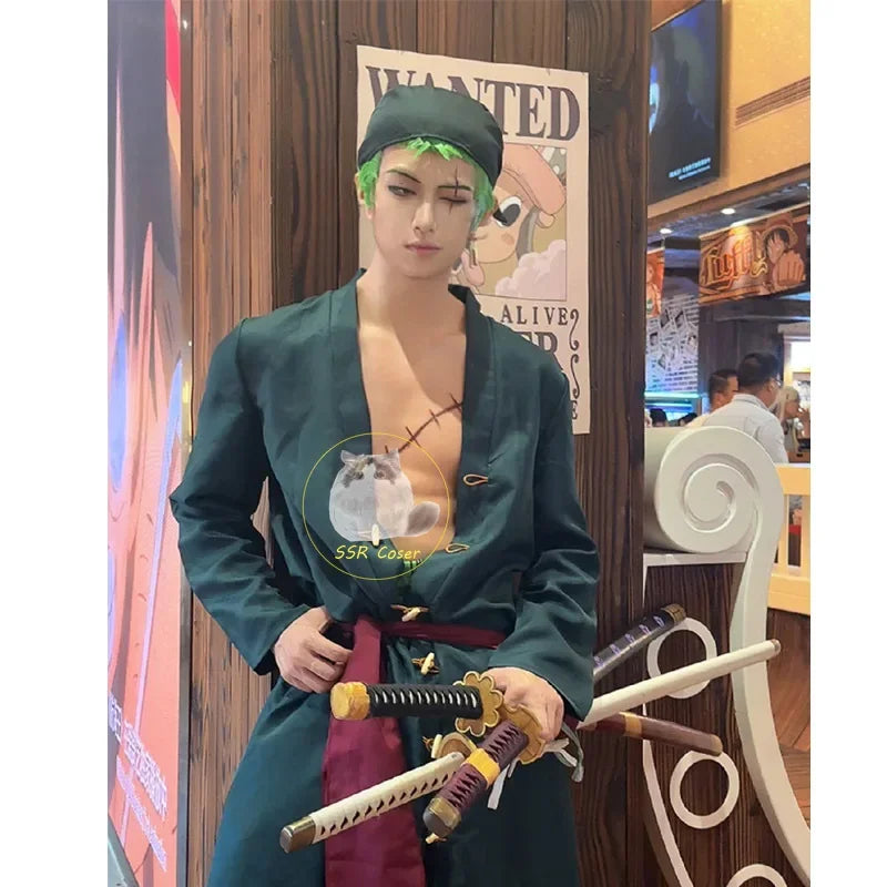 Anime Roronoa Zoro Cosplay Costume