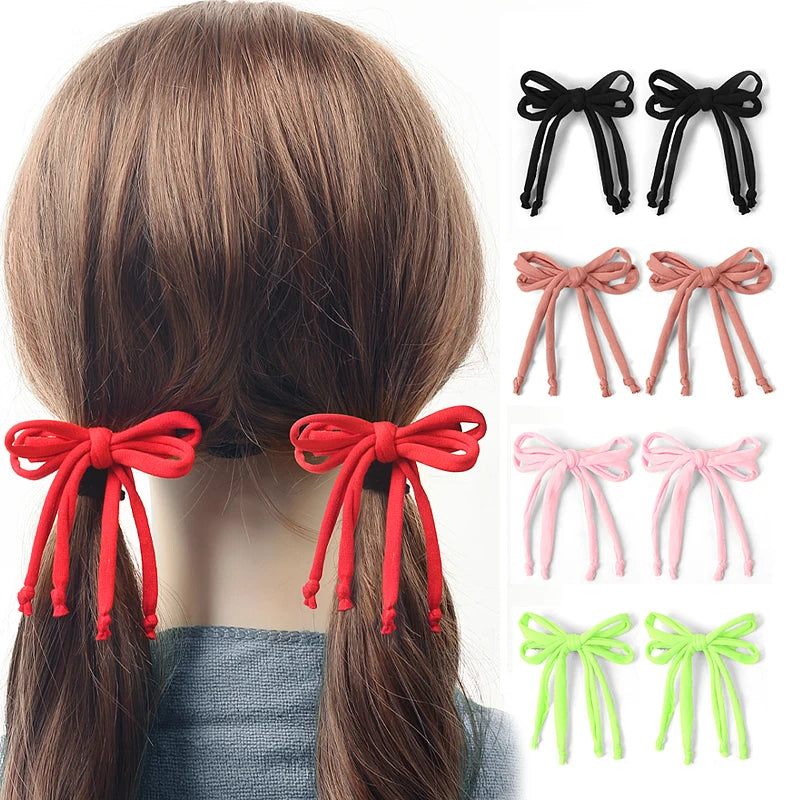 Fashion Weaving Cute Bows Hairpin for Children