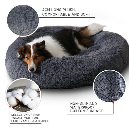 Luxe Plush Dog Bed Sofa - Removable, Washable, Large Pet Bed