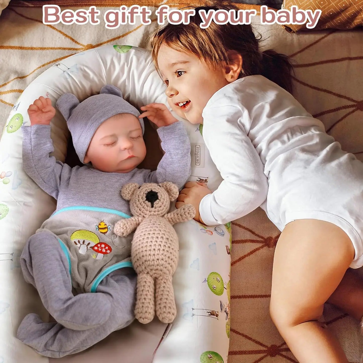 17-Inch Realistic Reborn Baby Doll - Lifelike Newborn Toy