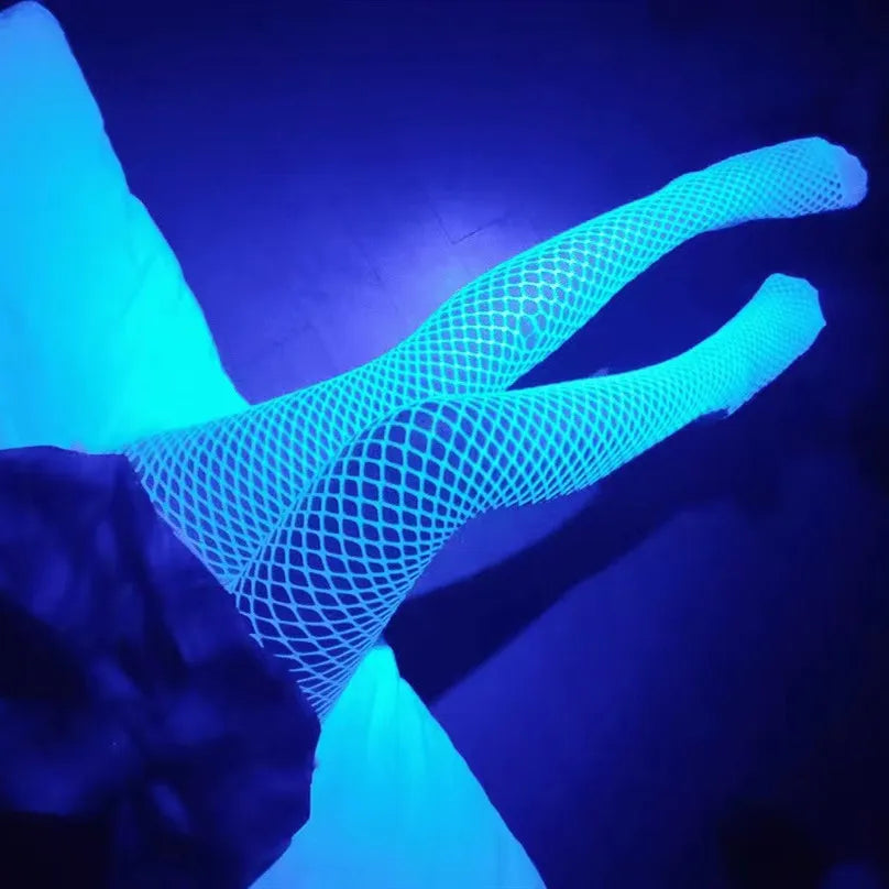 Glow-in-the-Dark Sexy Fishnet Stockings