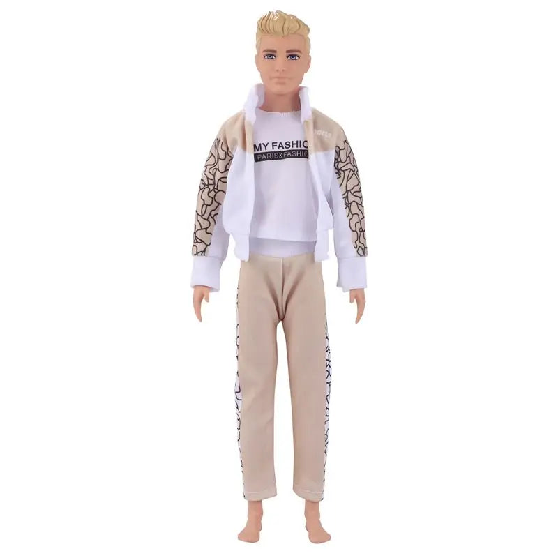 Kawaii 4-Piece Fashion Doll Suit Set – Barbie & Ken Clothes